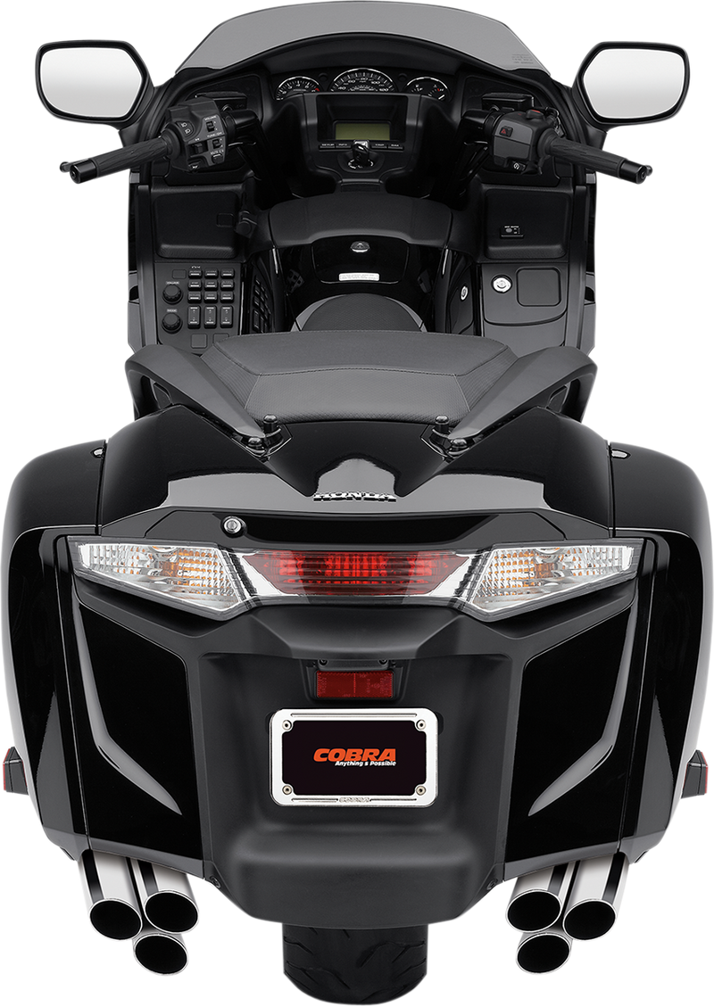 COBRA 6-6 Mufflers - Honda '13-'17 - Chrome 1217 - PartsOutlet.com.au