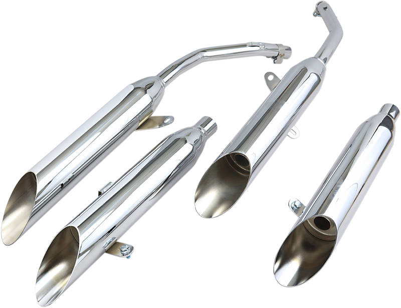 COBRA Chrome Slashcut Mufflers - '94-'03 Honda - 1164SC - PartsOutlet.com.au