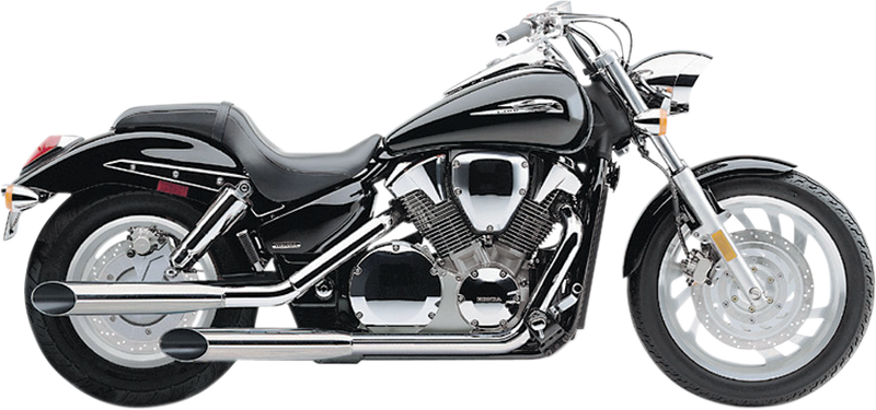 COBRA Slashcut Mufflers - Chrome - Honda VTX1300 - 2004-2009 - 1180SC - PartsOutlet.com.au