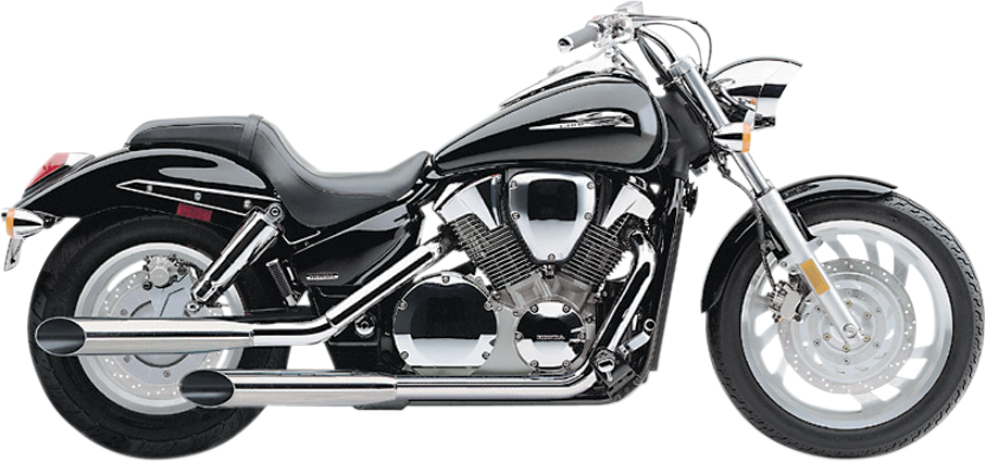 COBRA Slashcut Mufflers - Chrome - Honda VTX1300 - 2004-2009 - 1180SC - PartsOutlet.com.au