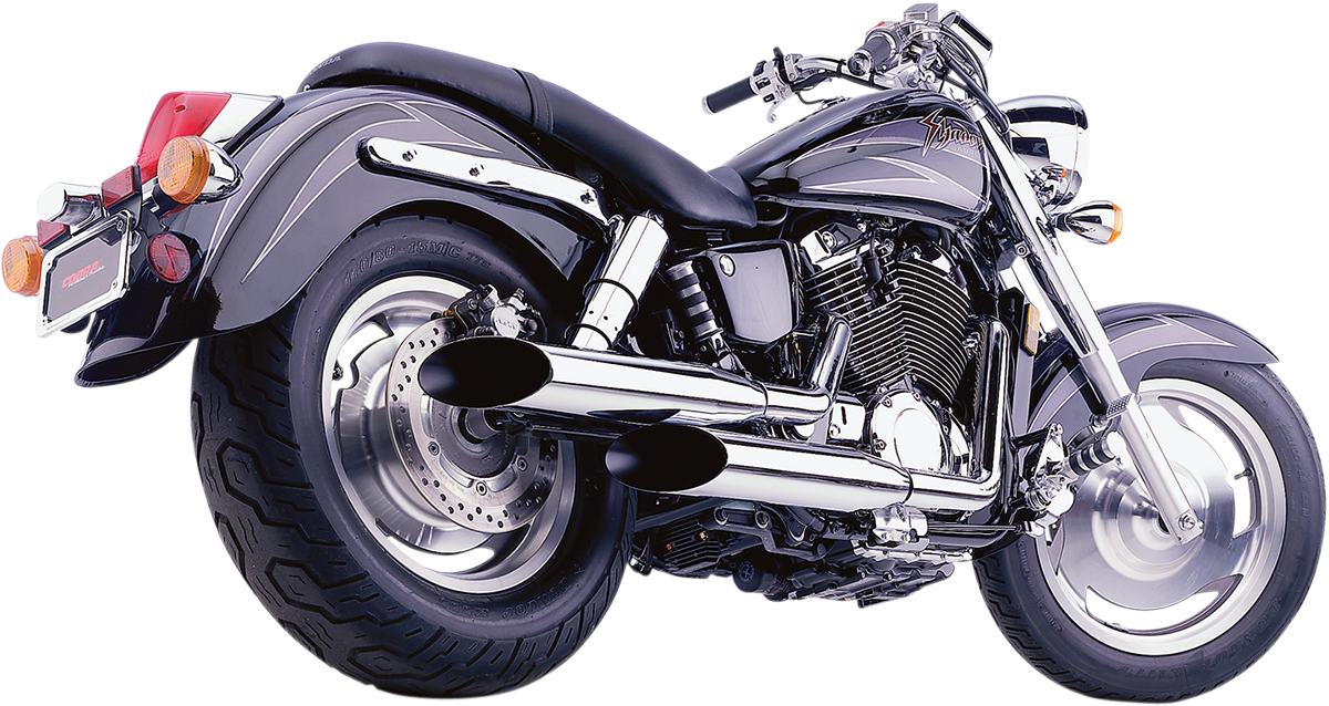 COBRA Classic Deluxe Exhaust - Chrome - Honda '00-'07 - VT1100 1573SC - PartsOutlet.com.au