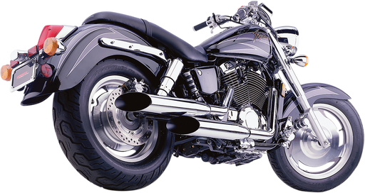 COBRA Classic Deluxe Exhaust - Chrome - Honda '00-'07 - VT1100 1573SC - PartsOutlet.com.au