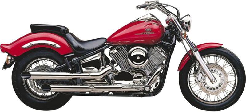 COBRA Slashcut Mufflers - Chrome - Yamaha V-Star 1100 - 1993-2003 - 2167SC - PartsOutlet.com.au