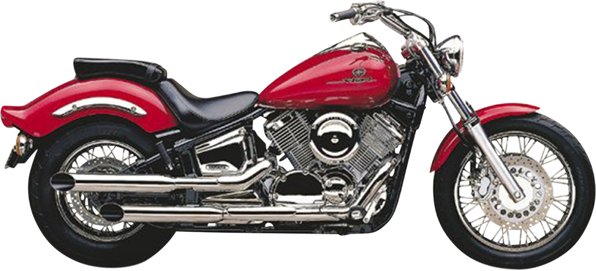 COBRA Slashcut Mufflers - Chrome - Yamaha V-Star 1100 - 1993-2003 - 2167SC - PartsOutlet.com.au