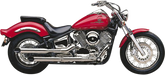 COBRA Slashcut Mufflers - Chrome - Yamaha V-Star 1100 - 1993-2003 - 2167SC - PartsOutlet.com.au