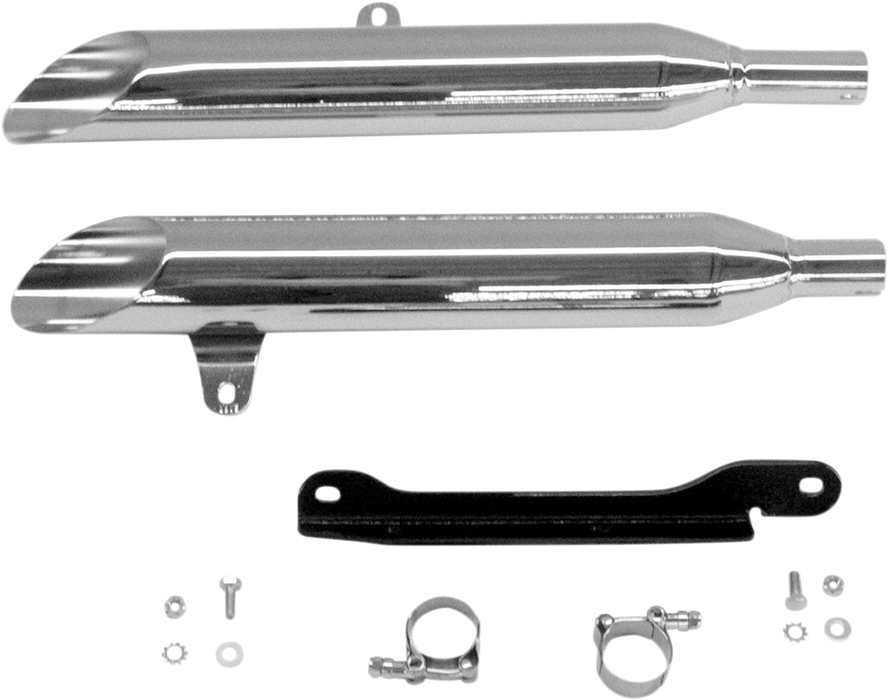 COBRA Slashcut Mufflers - Chrome - Yamaha Roadstar 1600/1700 - 1998-2013 - 2171SC