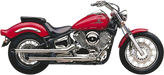 COBRA Drag Mufflers - Chrome - Yamaha V-Star 1100 - 1999-2003 - 2267 - PartsOutlet.com.au