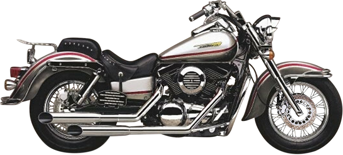 COBRA Classic Deluxe Exhaust - Chrome - Kawasaki '96-'08 - VN1500 4569SC - PartsOutlet.com.au