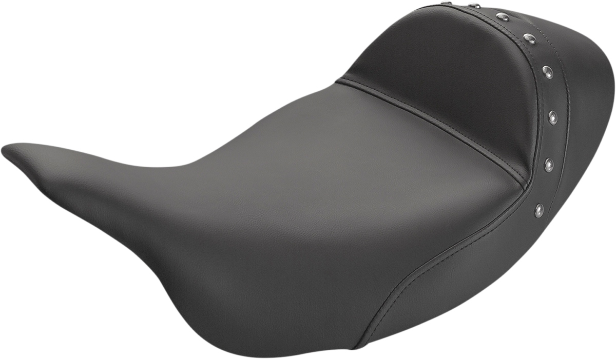 SADDLEMEN Renegade Extended Solo Seat - Black - FL '08-'23 HD Touring - Street/ Road/ Electra - 808-07B-0039EXT - PartsOutlet.com.au