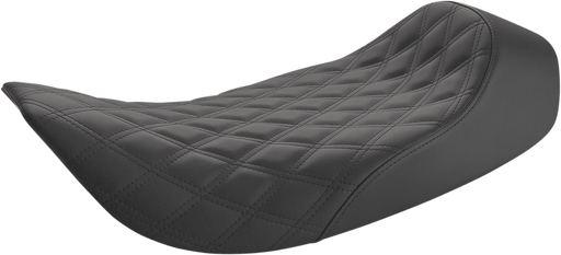 SADDLEMEN Renegade Seat - Lattice Stitched - Street Glide/Road King '97-'07 - Black 897-06-002LS - PartsOutlet.com.au
