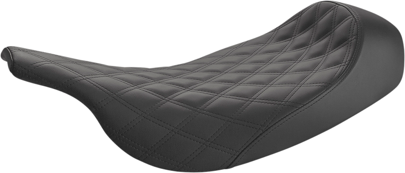 SADDLEMEN Renegade Seat - Lattice Stitched - Electra Glide / Road Glide '97-'07 - 897-07-002LS - PartsOutlet.com.au