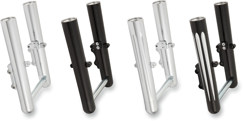 ARLEN NESS SMOOTH "HOT LEG" FORK LEGS, CHROME - '08-'13 FLT / DUAL DISC - 06-500