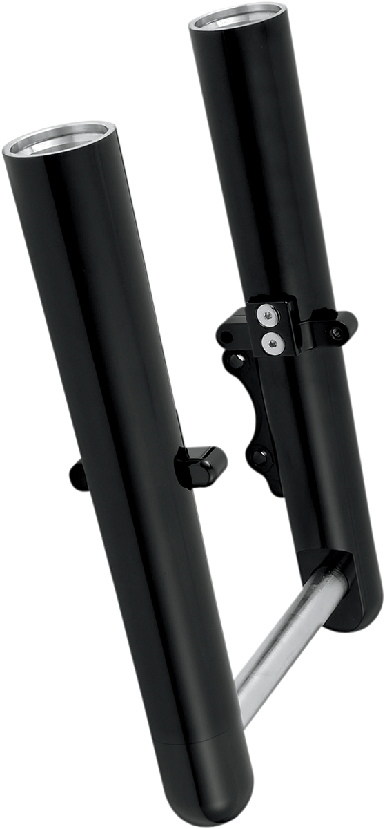 ARLEN NESS SMOOTH "HOT LEG" FORK LEGS, BLACK - '08-'13 FLT / DUAL DISC - FLT 06-502