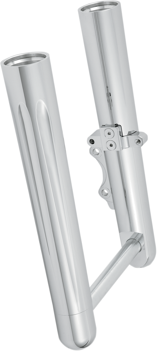 ARLEN NESS DEEP CUT "HOT LEG" FORK LEGS, CHROME - '00-'07 FLT / DUAL DISC - 06-512
