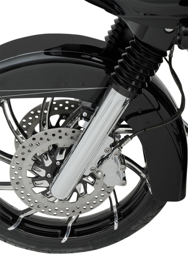 ARLEN NESS DEEP CUT "HOT LEG" FORK LEGS, CHROME - '14-'23 FLT / DUAL DISC - 40-502