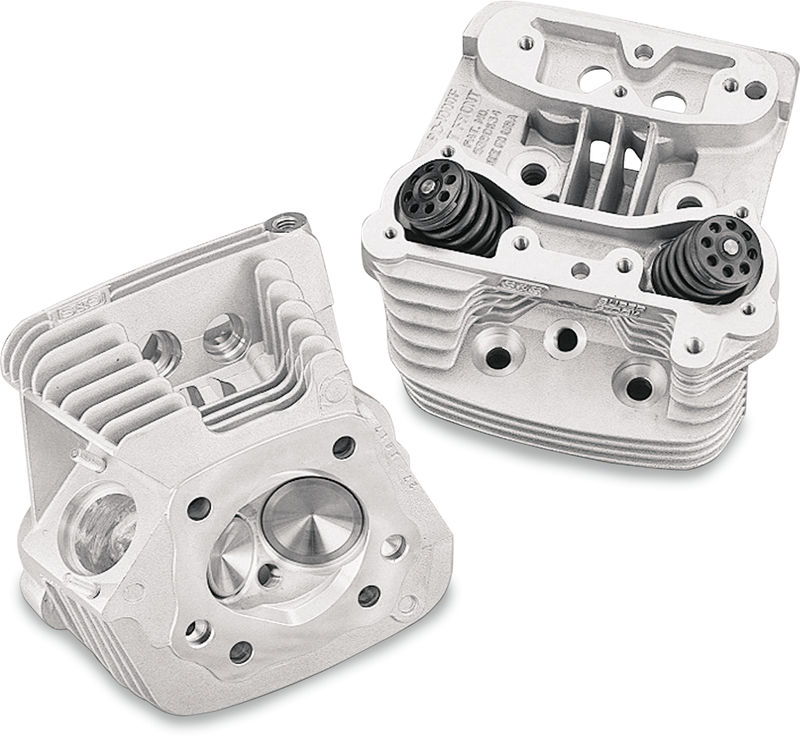 S&S CYCLE S&S® Super Stock® Cylinder Head Kit For 3-1/2" and 3-5/8" Bore HD® '84-'99 Big Twins - Natural Aluminum Finish - 90-1004