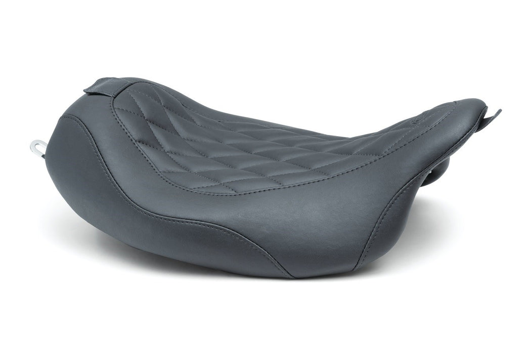 MUSTANG Wide Tripper™ Solo Seat - With Removable Driver Backrest - Harley-Davidson 2008+ FL - 79725 - PartsOutlet.com.au