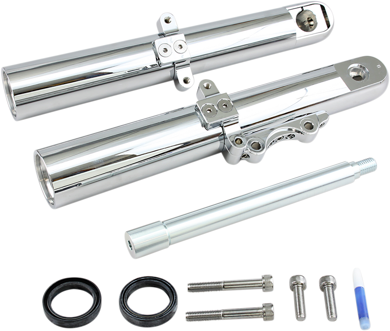 ARLEN NESS SMOOTH "HOT LEG" FORK LEGS, CHROME - '00-'07 FLT / SINGLE DISC - 06-522