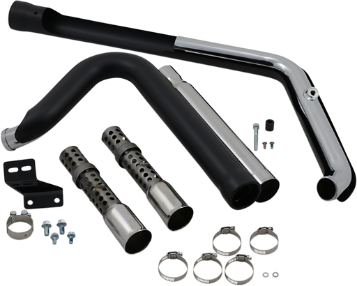 COBRA 909 Exhaust - Black - '12-'17 Softail 6711B - PartsOutlet.com.au