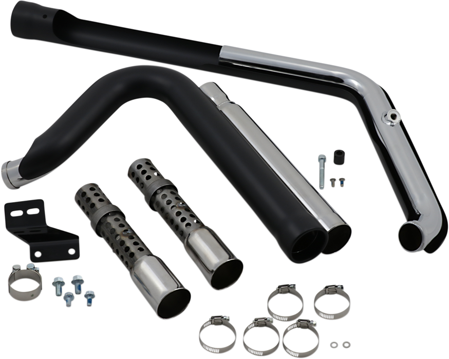 COBRA 909 Exhaust - Black - '12-'17 Softail 6711B - PartsOutlet.com.au