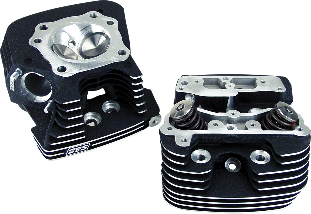 S&S CYCLE S&S® Super Stock® 79cc Cylinder Head Kit For 1999-'05 HD® Big Twins - Wrinkle Black Powder Coat Finish 90-1293 - PartsOutlet.com.au