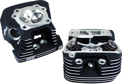 S&S CYCLE S&S® Super Stock® 79cc Cylinder Head Kit For 1999-'05 HD® Big Twins - Wrinkle Black Powder Coat Finish 90-1293 - PartsOutlet.com.au