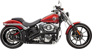 BASSANI XHAUST Radial Sweeper Exhaust - Black Softail 86+ , Dyna 06+ - 1SD1FB - PartsOutlet.com.au