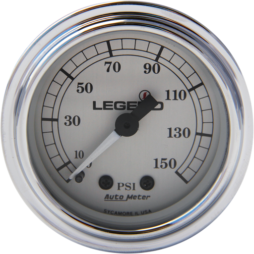 LEGEND SUSPENSION Fairing Mounted LED Backlit PSI Gauges - Silver - '97-'13 FL - 2212-0485 - PartsOutlet.com.au