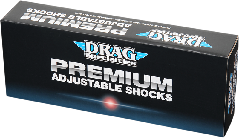 DRAG SHOCKS Premium Ride-Height Adjustable Shocks - Chrome - Standard - 12" - Sportster XL '04 -'22 - C16-0153A