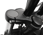 LA CHOPPERS Flush-Mount Fork Cap - Gloss Black Powder Coat - 49 mm LA-7504-49B - PartsOutlet.com.au