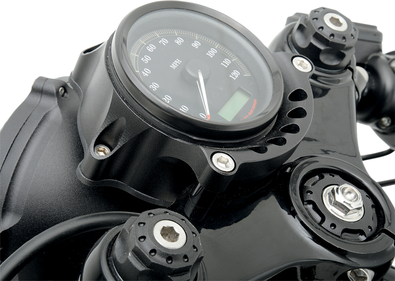 RSD Cafe Gauge/Headlight Relocators - Black Ops - Harley-Davidson 1984-2019 - 0207-2001-SB - PartsOutlet.com.au