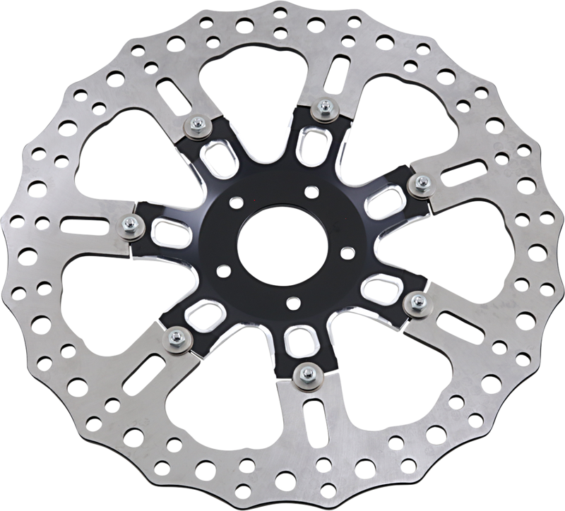 ARLEN NESS Front Rotor - 14" 7-VALVE BRAKE ROTORS, BLACK - FL '08-'16 - 33-10301-203