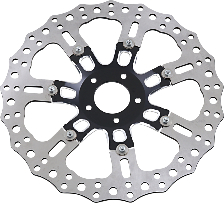 ARLEN NESS Front Rotor - 14" 7-VALVE BRAKE ROTORS, BLACK - 33-10301-203