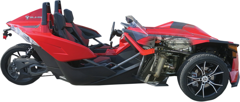 BASSANI XHAUST Muffler - Stainless Steel - Polaris Slingshot 2015-2016 - 6S17 - PartsOutlet.com.au