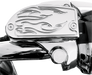 BARON Master Cylinder Cover - Flame - Yamaha '06-'12 - Chrome BA-7629-03 - PartsOutlet.com.au