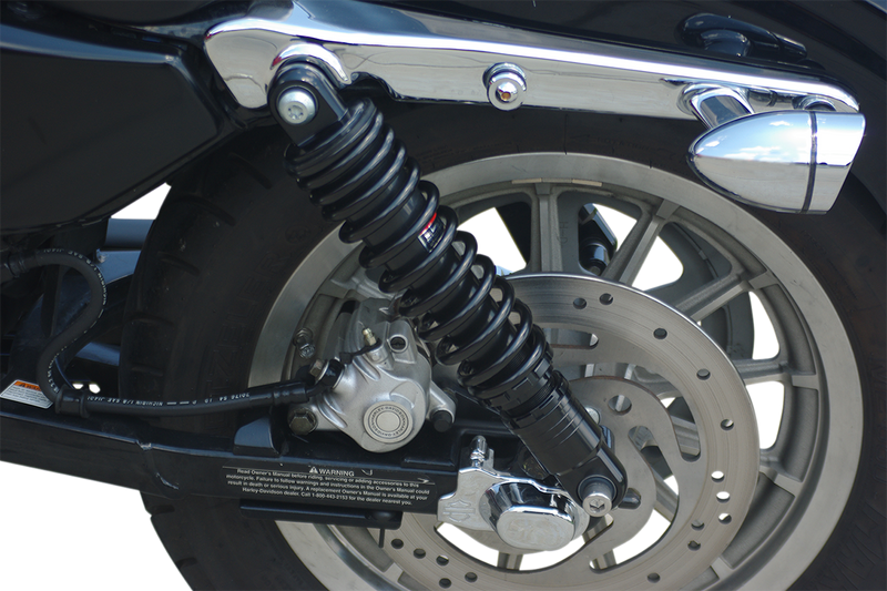 DRAG SHOCKS Premium Ride-Height Adjustable Shocks -Black - Standard - 13" - Harley-Davidson - Sportster '04-'22 - C16-0154AB