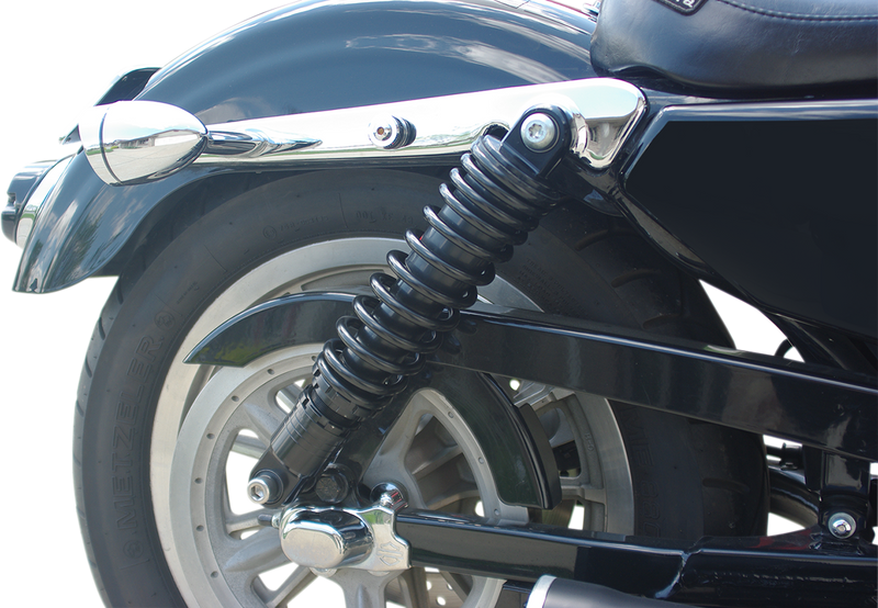 DRAG SHOCKS Premium Ride-Height Adjustable Shocks -Black - Standard - 13" - Harley-Davidson - Sportster '04-'22 - C16-0154AB