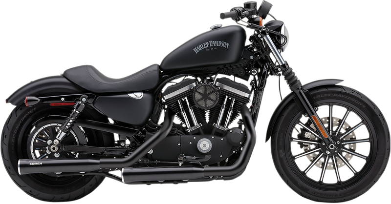 COBRA 3" RPT Mufflers for XL '14-'22 - Black - 6081RB