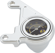ARLEN NESS RADIUS OIL PRESSURE GAUGE, CHROME - 99-17 TWIN CAM, SHIELD LOGO - 15-658 - PartsOutlet.com.au