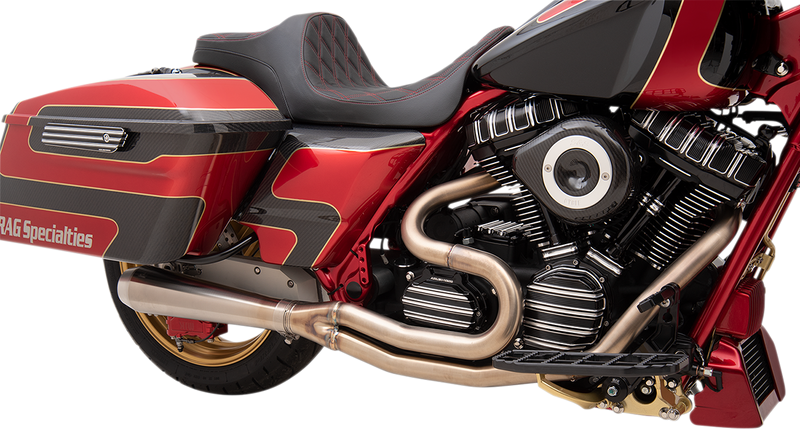 BASSANI XHAUST Road Rage III 2:1 Exhaust System - Mid Length 2017+ M8 FL - Stainless Steel 1F22SS - PartsOutlet.com.au