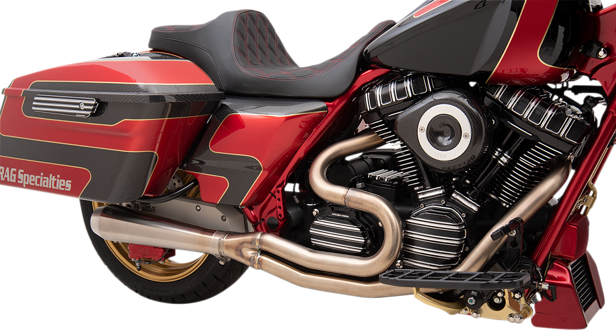 BASSANI XHAUST Road Rage III 2:1 Exhaust System - Mid Length 2017+ M8 FL - Stainless Steel 1F22SS - PartsOutlet.com.au