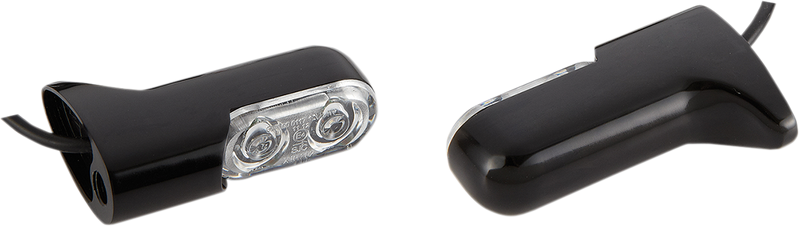 ARLEN NESS DIRECT BOLT-ON INDICATOR LIGHTS FOR XL/FXD/FXST, BLACK - Red/Rear - 12-741 - PartsOutlet.com.au
