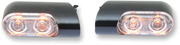 ARLEN NESS DIRECT BOLT-ON INDICATOR LIGHTS FOR FLT TOURING, BLACK - Amber/Front - 12-761 - PartsOutlet.com.au