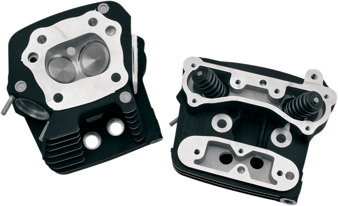 S&S CYCLE S&S® Performance Replacement Low Compression 82cc Cylinder Heads For 1984-'99 HD® Big Twins - Wrinkle Black Powdercoat Finish - 106-4570 - PartsOutlet.com.au