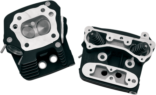 S&S CYCLE S&S® Performance Replacement Low Compression 82cc Cylinder Heads For 1984-'99 HD® Big Twins - Wrinkle Black Powdercoat Finish - 106-4570 - PartsOutlet.com.au