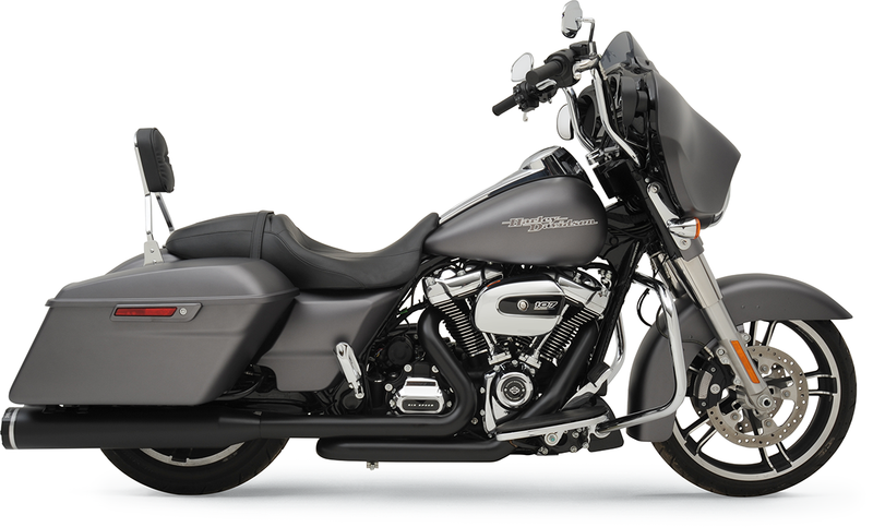 KHROME WERKS 2-into-2 Dominator Exhaust System with 4-1/2" Mufflers - Black - FL '17-'24 - 200810A