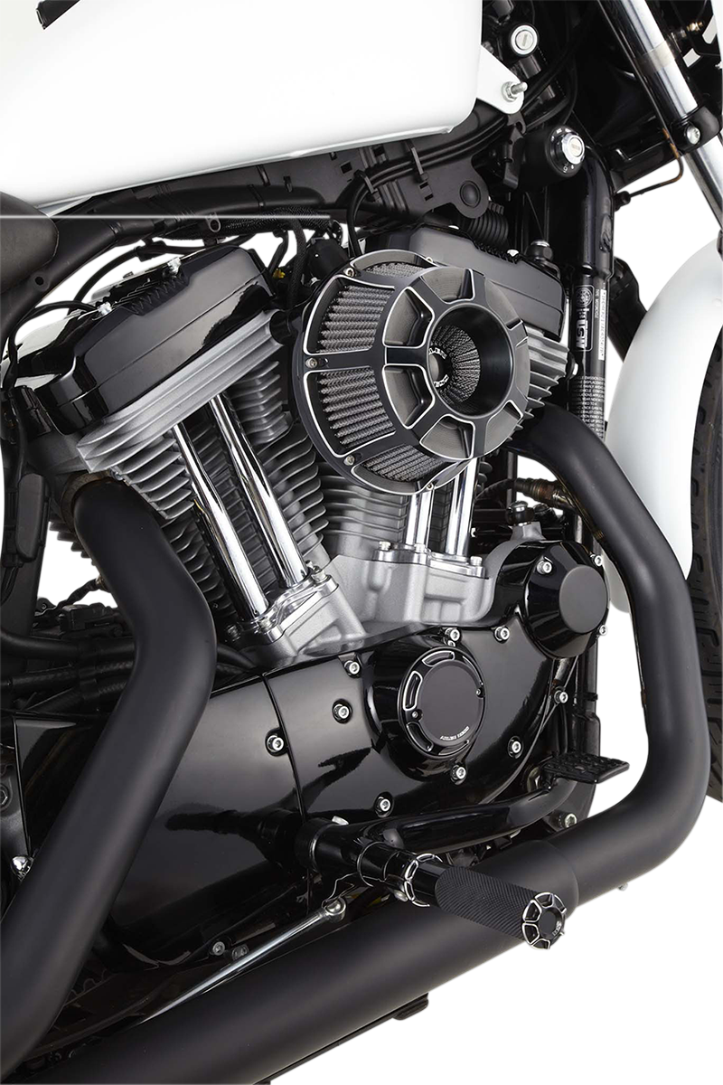 ARLEN NESS BEVELED® INVERTED SERIES AIR CLEANER, BLACK - 08-16 FLT / 16-17 FLST & FXDLS (FBW) - 18-933 - PartsOutlet.com.au