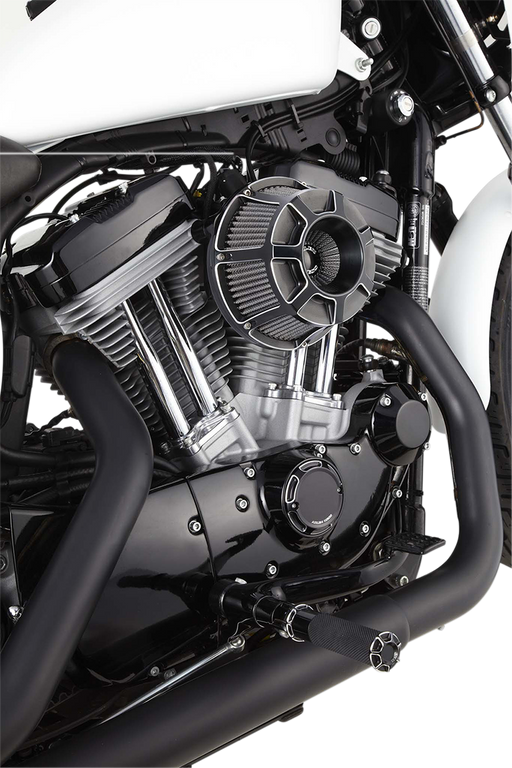 ARLEN NESS BEVELED® INVERTED SERIES AIR CLEANER, BLACK - 08-16 FLT / 16-17 FLST & FXDLS (FBW) - 18-933 - PartsOutlet.com.au