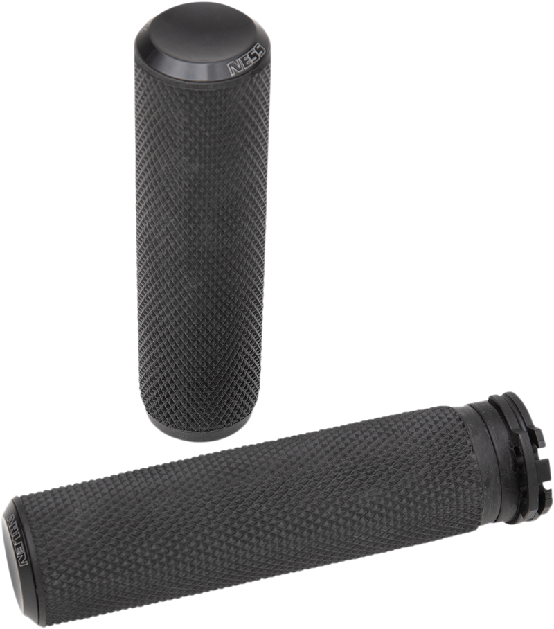 ARLEN NESS KNURLED GRIPS, BLACK - CABLE - 07-325 - PartsOutlet.com.au