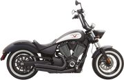 BASSANI XHAUST Pro-Street Exhaust - Black - Victory 2006-2015 - Turnout 6V23DB - PartsOutlet.com.au